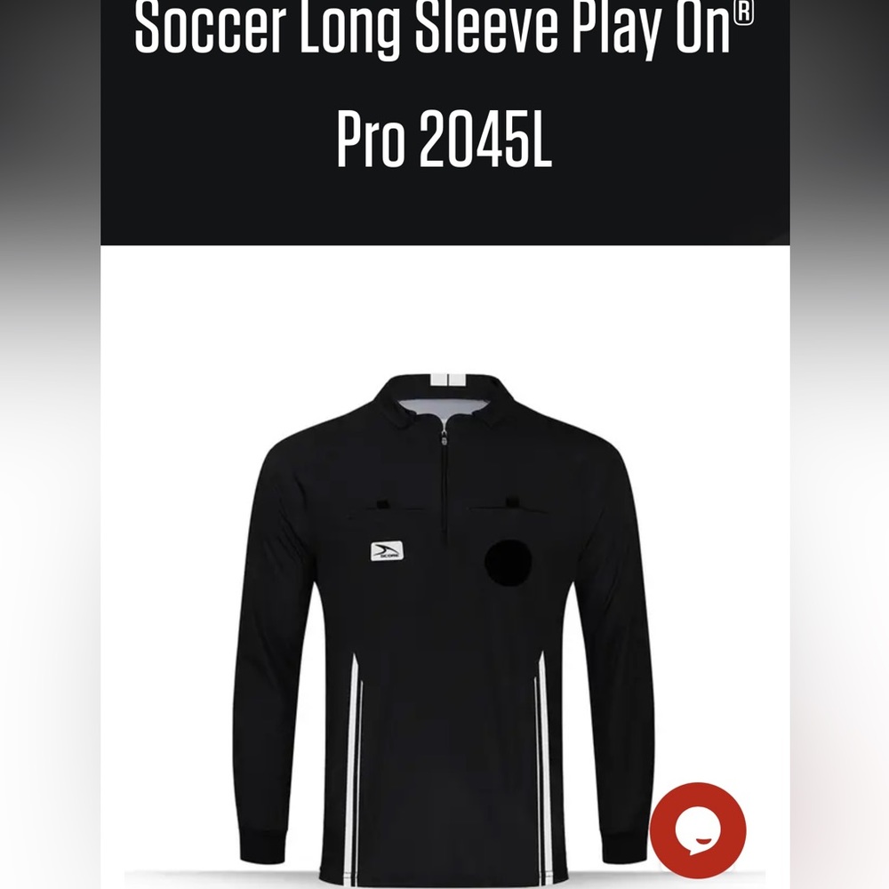 Mens Score soccer referee shirt NWT